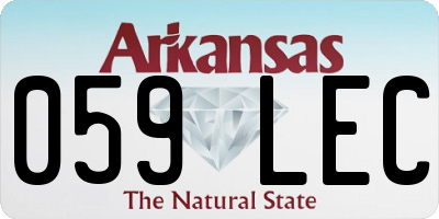 AR license plate 059LEC