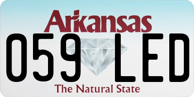 AR license plate 059LED