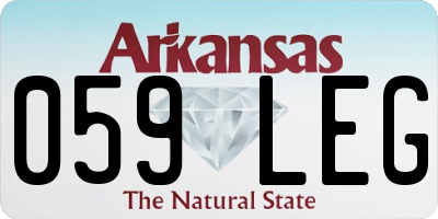 AR license plate 059LEG