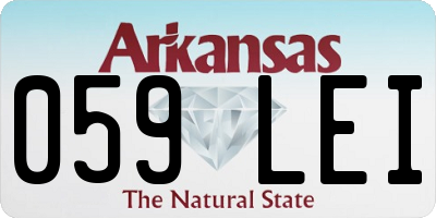 AR license plate 059LEI