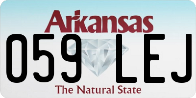 AR license plate 059LEJ