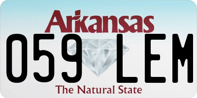 AR license plate 059LEM