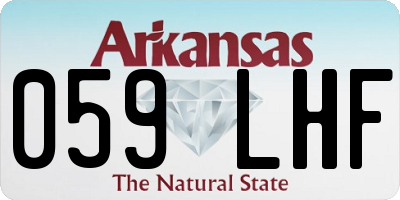 AR license plate 059LHF
