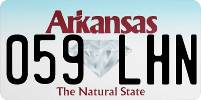 AR license plate 059LHN