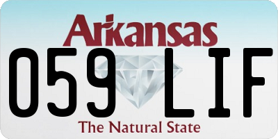 AR license plate 059LIF