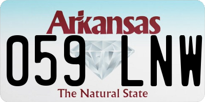 AR license plate 059LNW