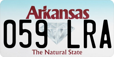 AR license plate 059LRA