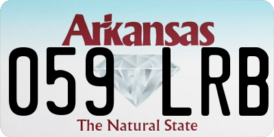 AR license plate 059LRB