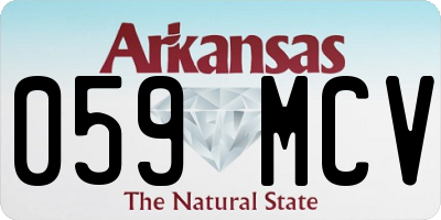 AR license plate 059MCV