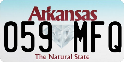 AR license plate 059MFQ