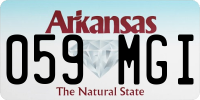 AR license plate 059MGI