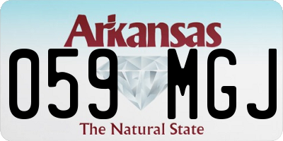 AR license plate 059MGJ