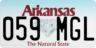 AR license plate 059MGL