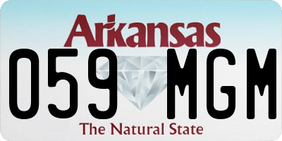 AR license plate 059MGM