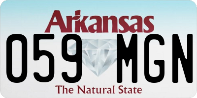 AR license plate 059MGN