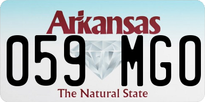 AR license plate 059MGO