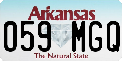 AR license plate 059MGQ