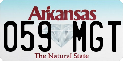 AR license plate 059MGT