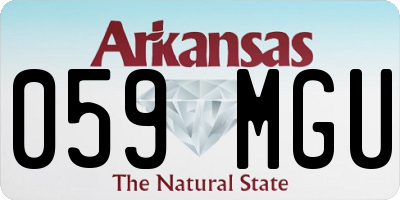 AR license plate 059MGU