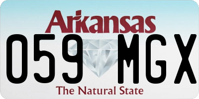 AR license plate 059MGX