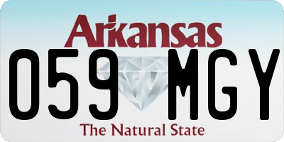 AR license plate 059MGY