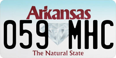 AR license plate 059MHC