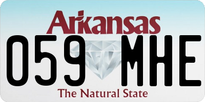 AR license plate 059MHE