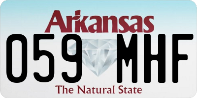 AR license plate 059MHF