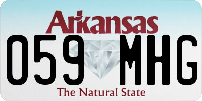 AR license plate 059MHG