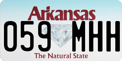 AR license plate 059MHH