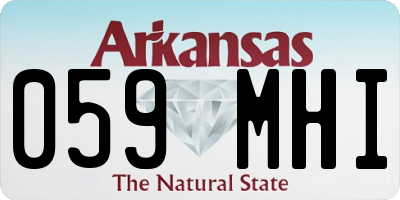 AR license plate 059MHI