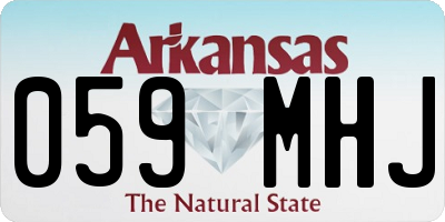 AR license plate 059MHJ