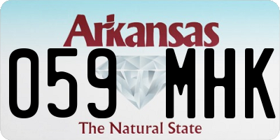 AR license plate 059MHK