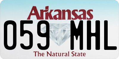 AR license plate 059MHL