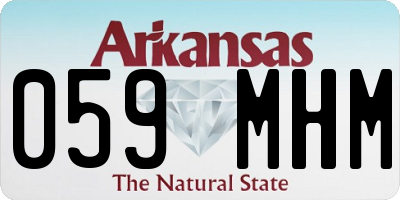 AR license plate 059MHM