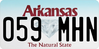 AR license plate 059MHN