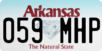 AR license plate 059MHP
