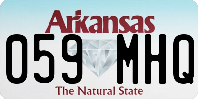 AR license plate 059MHQ