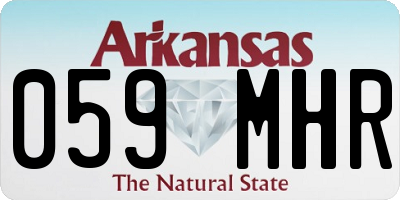 AR license plate 059MHR
