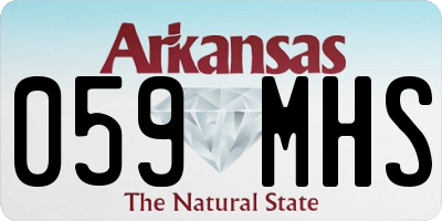 AR license plate 059MHS