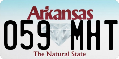AR license plate 059MHT