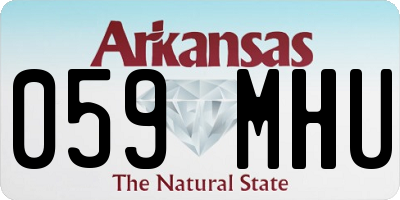 AR license plate 059MHU