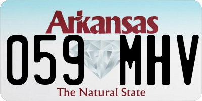 AR license plate 059MHV