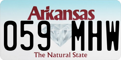 AR license plate 059MHW
