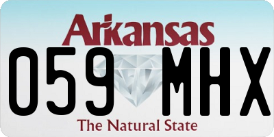 AR license plate 059MHX