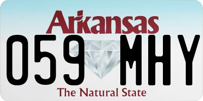 AR license plate 059MHY