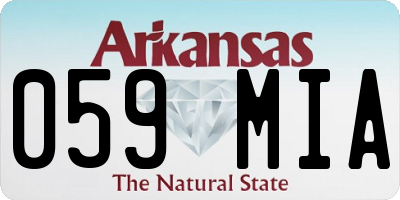 AR license plate 059MIA