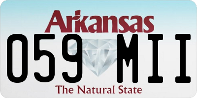 AR license plate 059MII