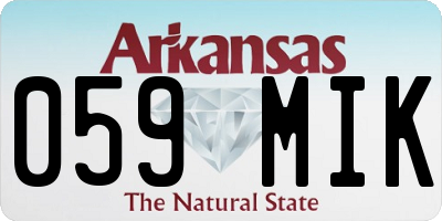 AR license plate 059MIK