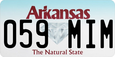 AR license plate 059MIM